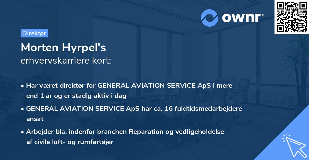 Morten Hyrpel's erhvervskarriere kort