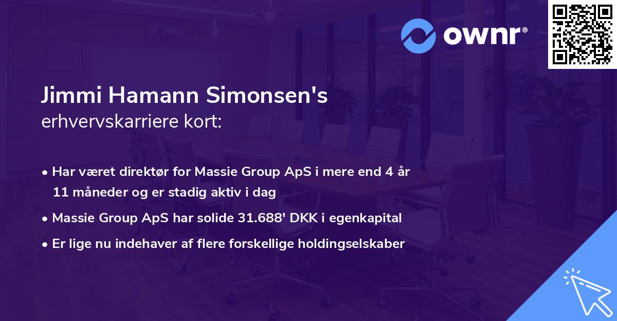 Jimmi Hamann Simonsen's erhvervskarriere kort