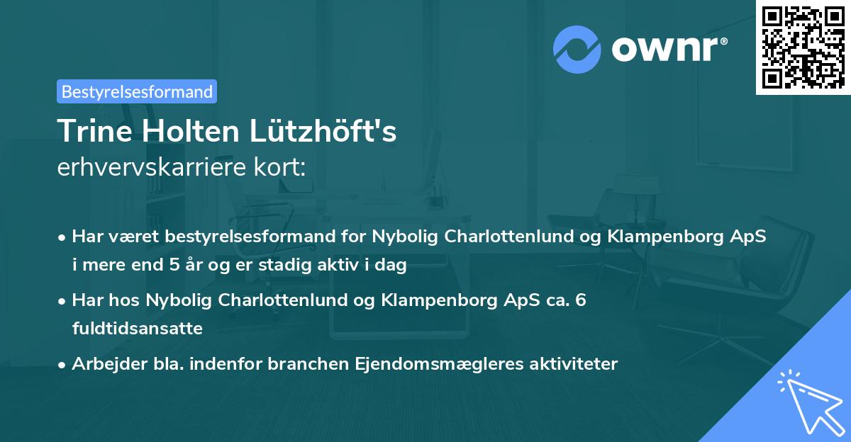 Trine Holten Lützhöft's erhvervskarriere kort