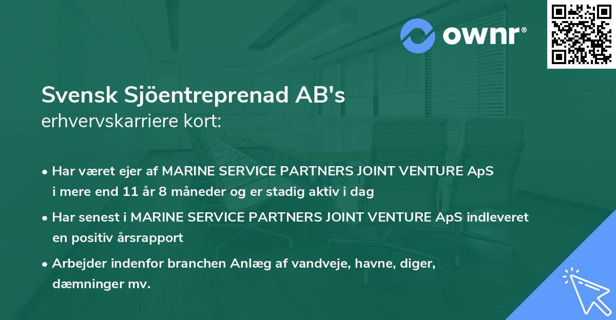 Svensk Sjöentreprenad AB's erhvervskarriere kort