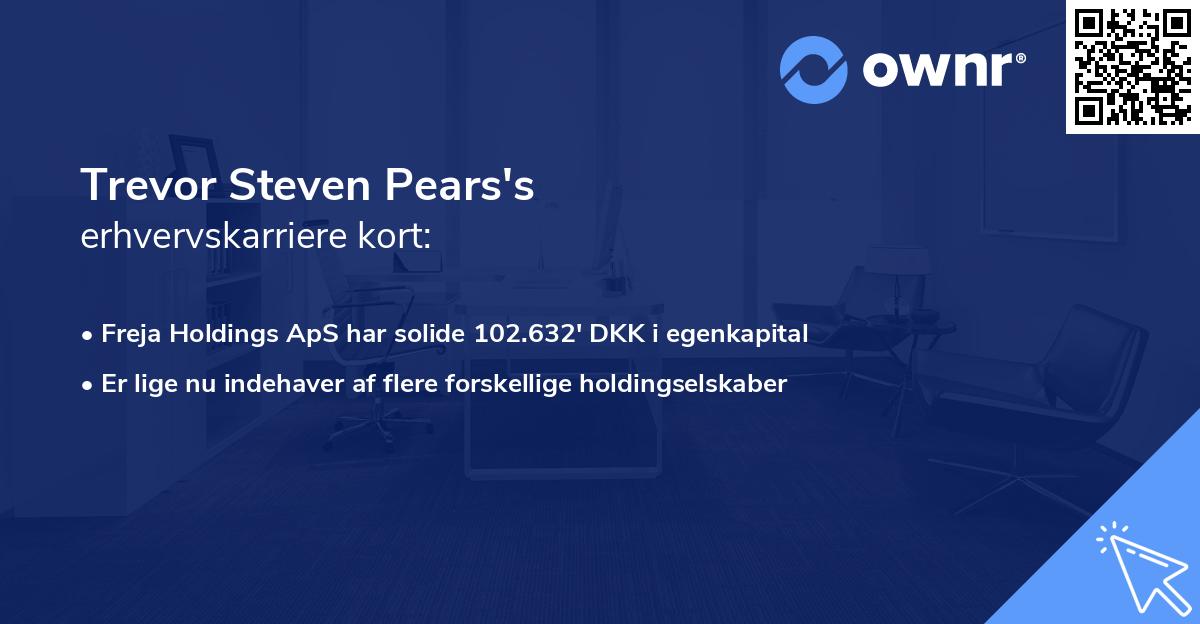 Trevor Steven Pears's erhvervskarriere kort