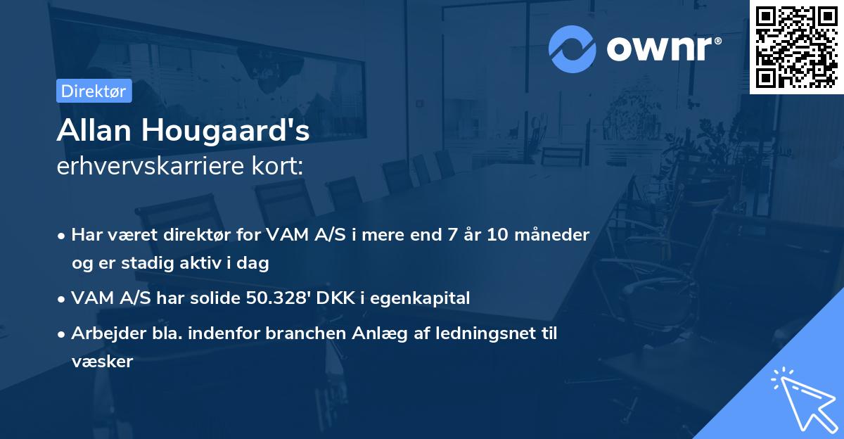 Allan Hougaard's erhvervskarriere kort