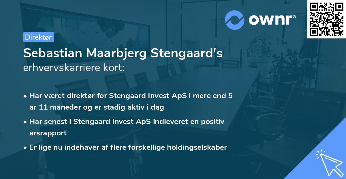 Sebastian Maarbjerg Stengaard's erhvervskarriere kort