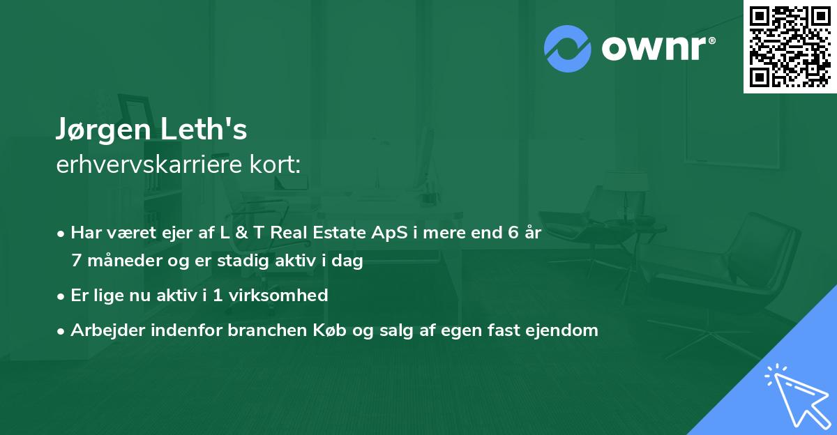 Jørgen Leth's erhvervskarriere kort