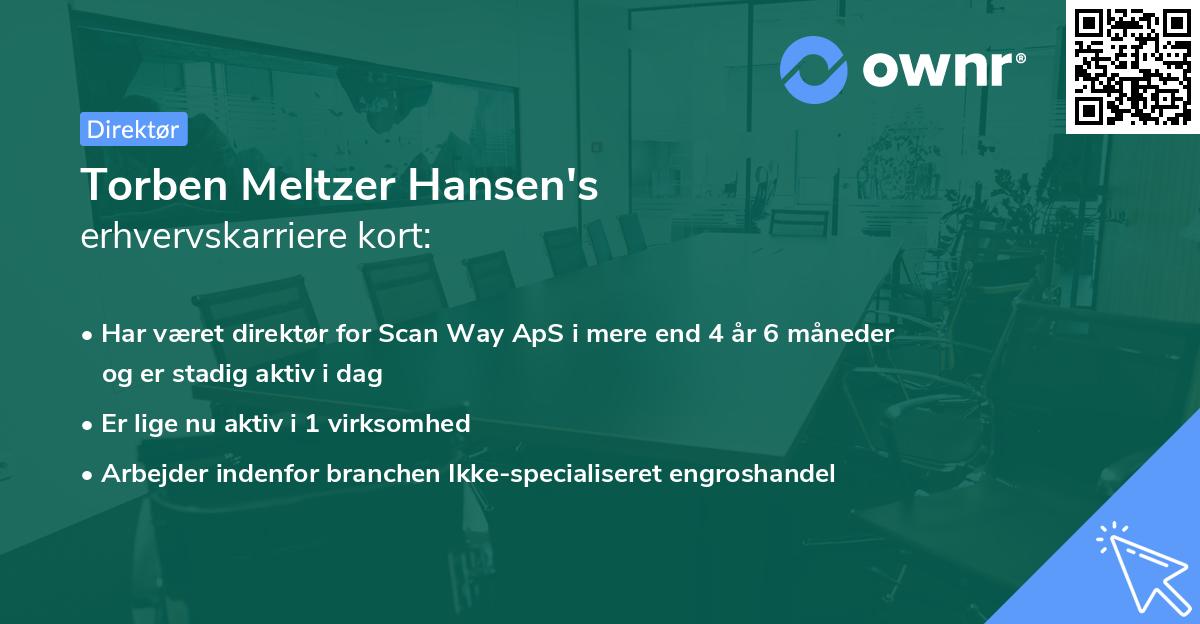 Torben Meltzer Hansen's erhvervskarriere kort