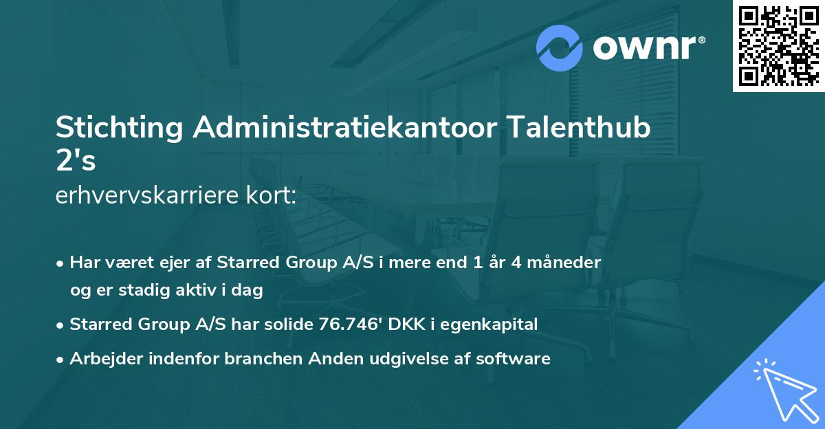 Stichting Administratiekantoor Talenthub 2's erhvervskarriere kort