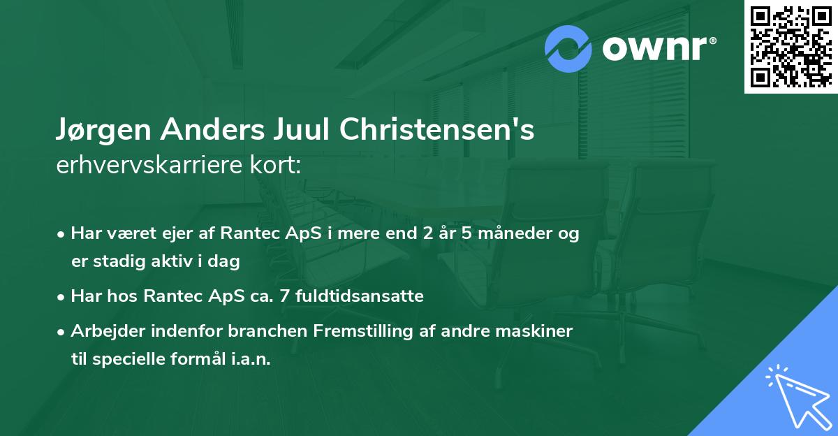 Jørgen Anders Juul Christensen's erhvervskarriere kort