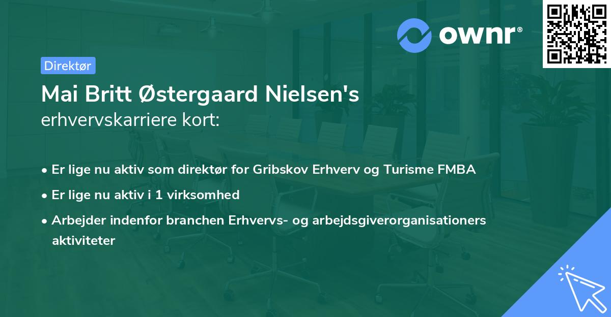 Mai Britt Østergaard Nielsen's erhvervskarriere kort