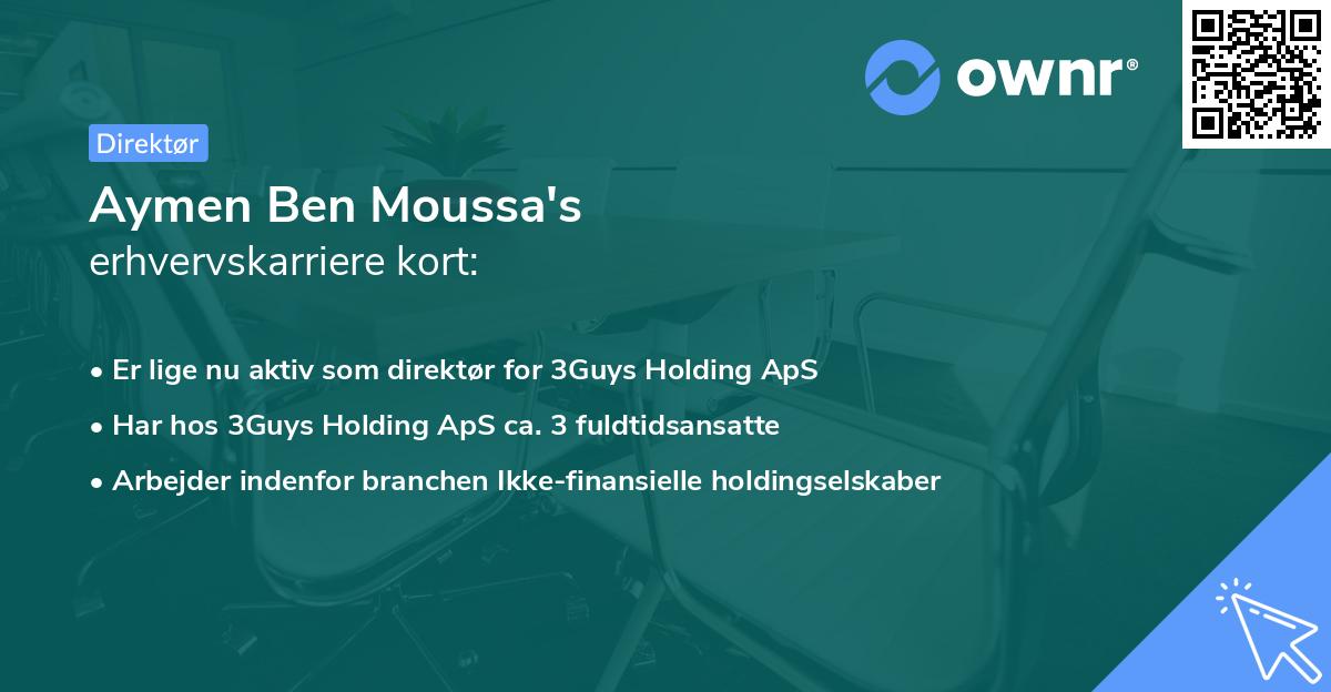 Aymen Ben Moussa's erhvervskarriere kort