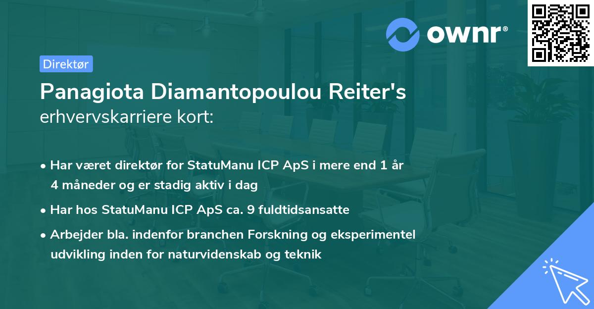 Panagiota Diamantopoulou Reiter's erhvervskarriere kort