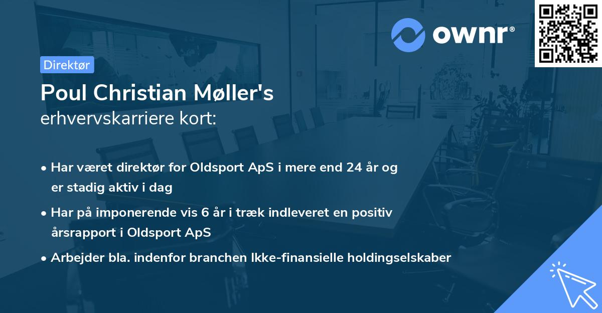 Poul Christian Møller's erhvervskarriere kort