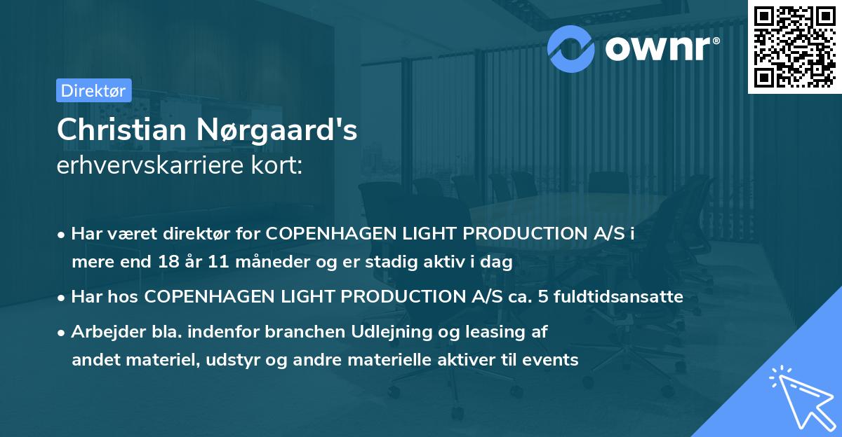 Christian Nørgaard's erhvervskarriere kort