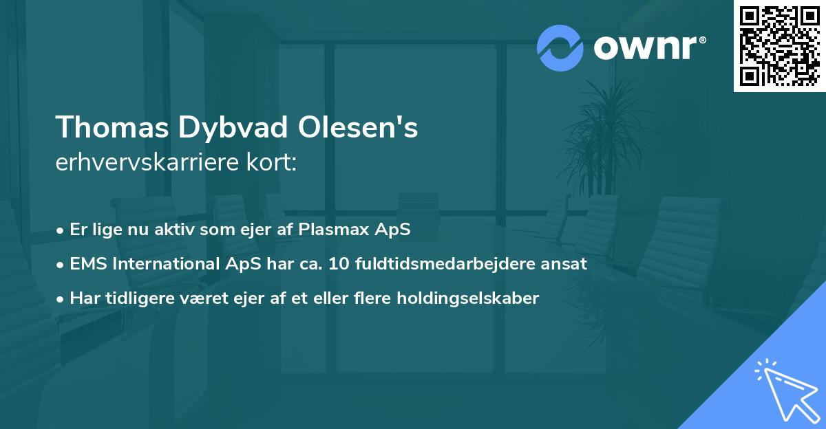 Thomas Dybvad Olesen's erhvervskarriere kort