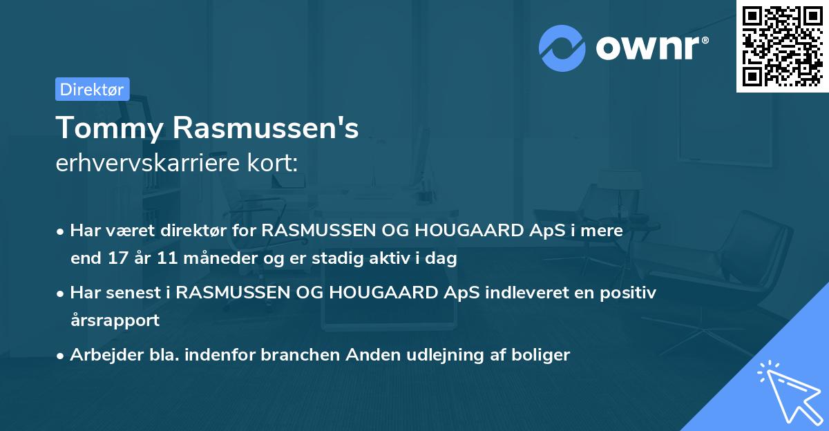 Tommy Rasmussen's erhvervskarriere kort