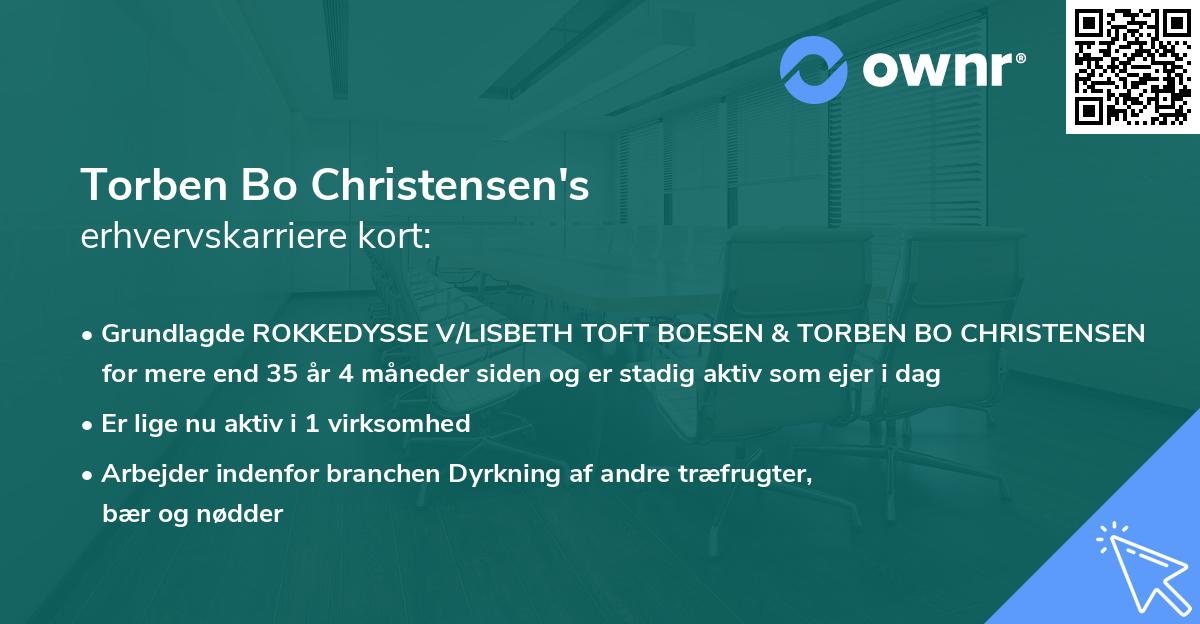 Torben Bo Christensen's erhvervskarriere kort