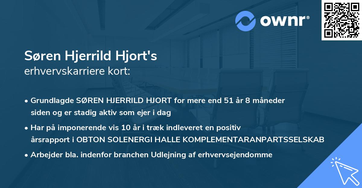 Søren Hjerrild Hjort's erhvervskarriere kort