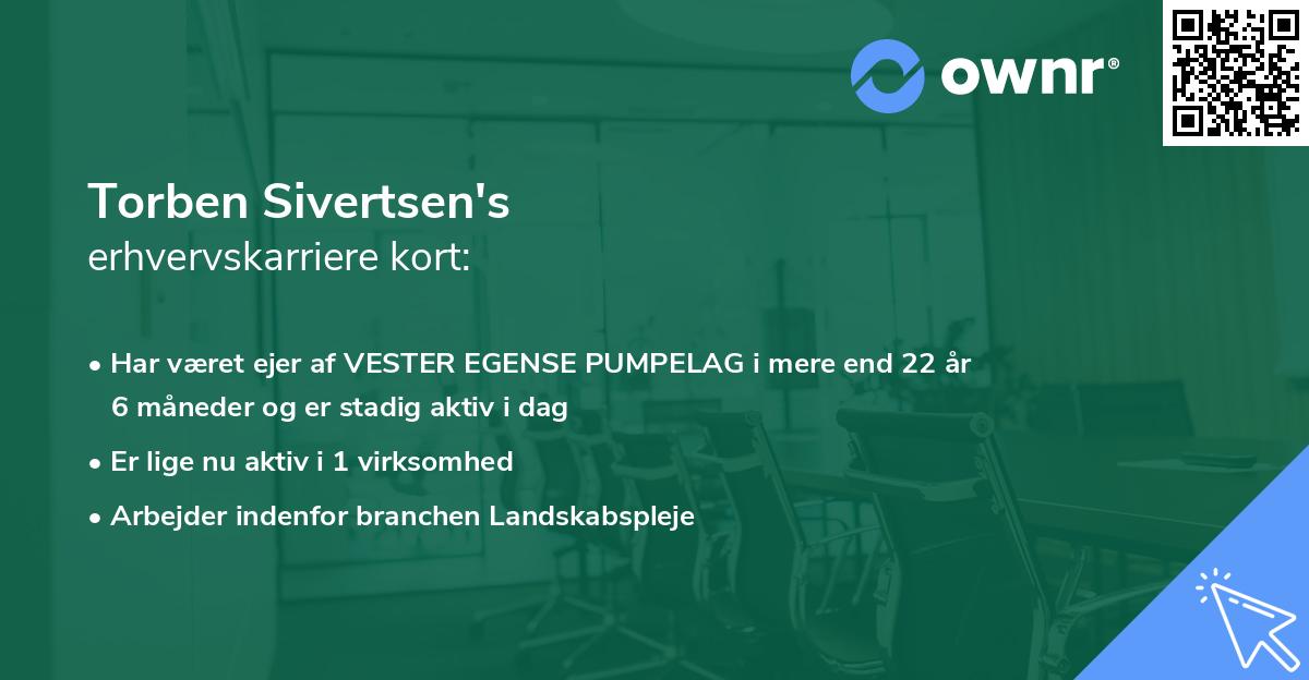 Torben Sivertsen's erhvervskarriere kort