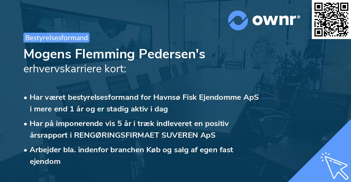 Mogens Flemming Pedersen's erhvervskarriere kort