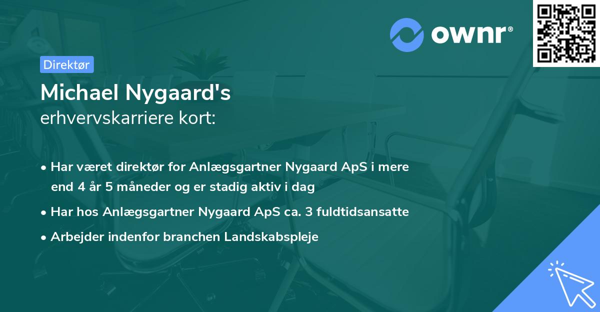 Michael Nygaard's erhvervskarriere kort