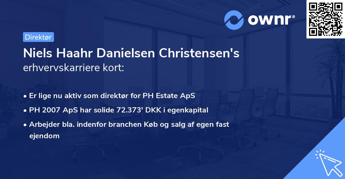 Niels Haahr Danielsen Christensen's erhvervskarriere kort