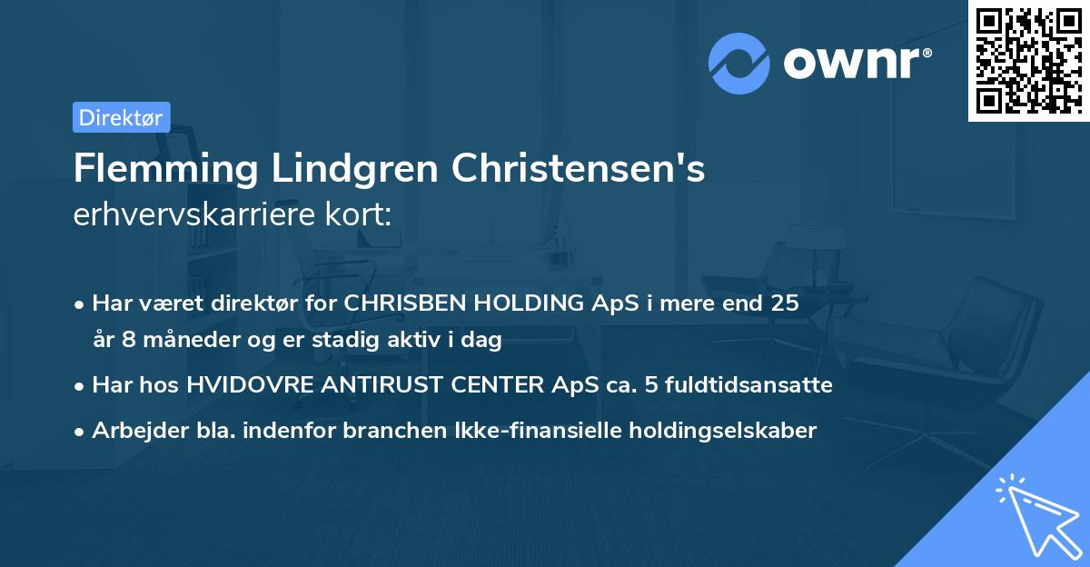 Flemming Lindgren Christensen's erhvervskarriere kort