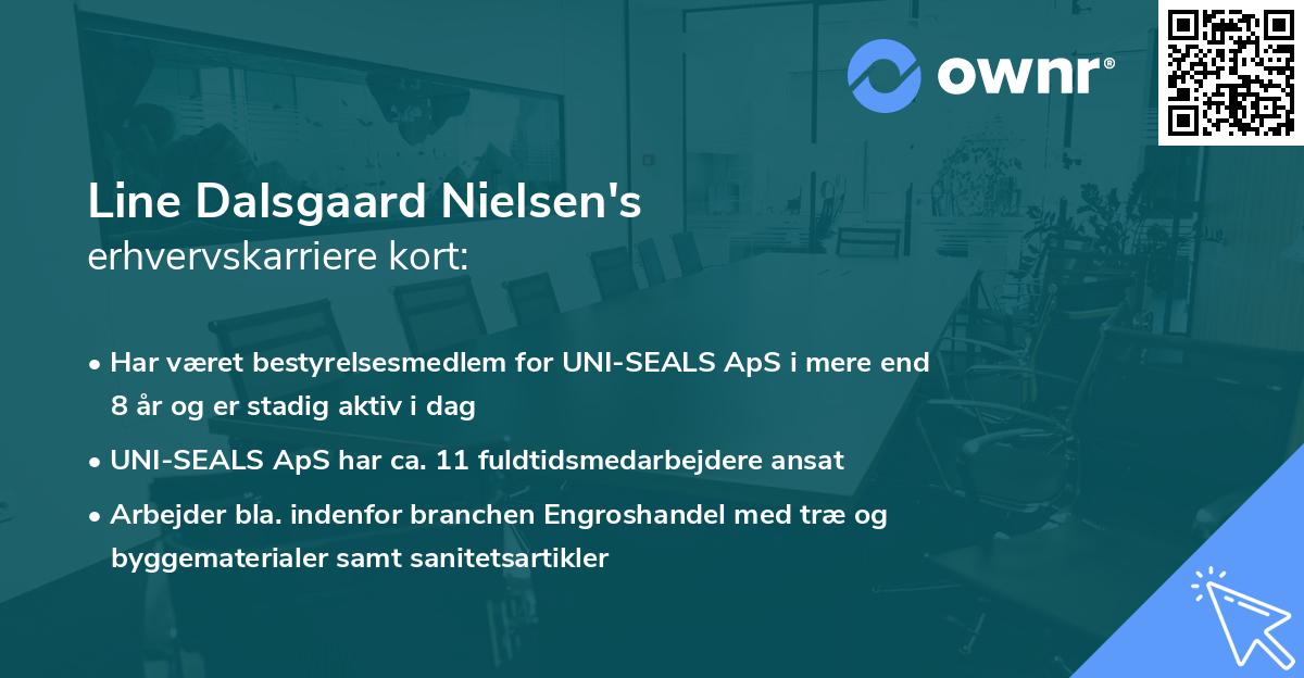 Line Dalsgaard Nielsen's erhvervskarriere kort