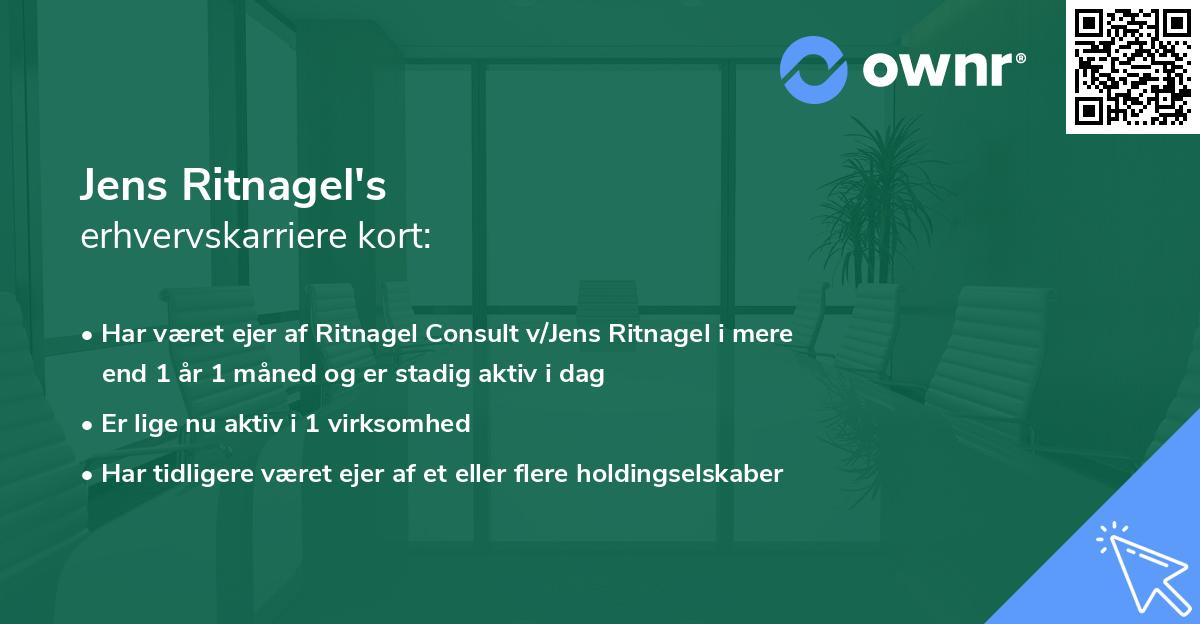 Jens Ritnagel's erhvervskarriere kort