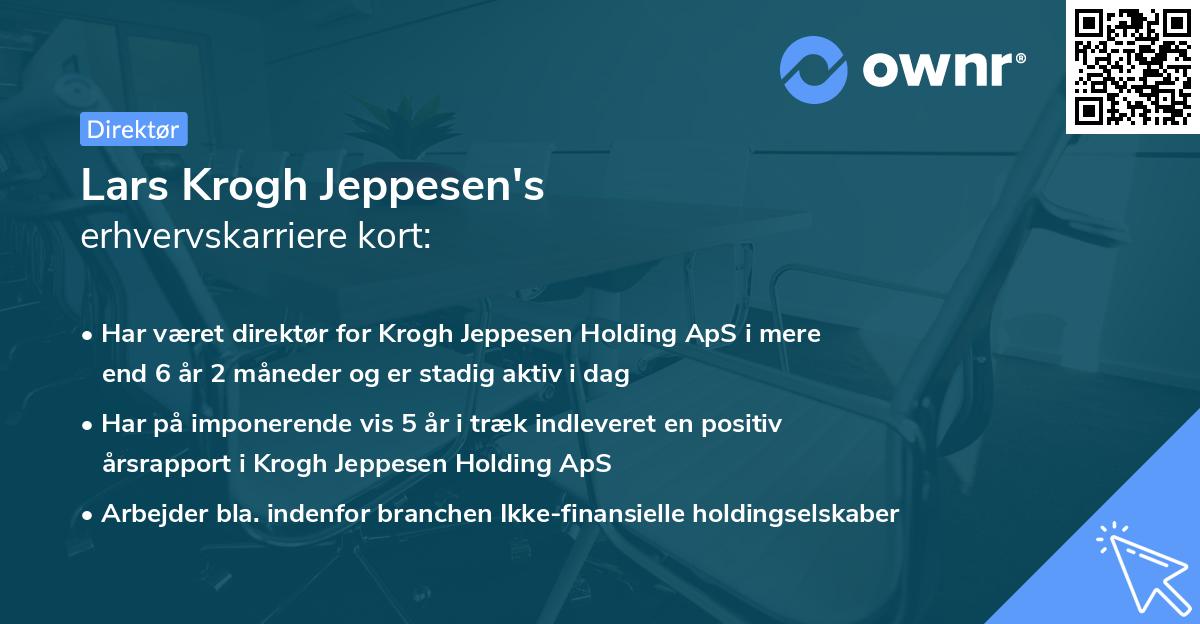 Lars Krogh Jeppesen's erhvervskarriere kort
