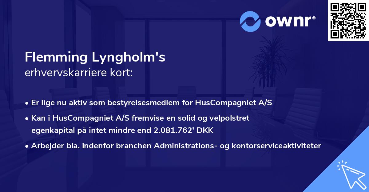 Flemming Lyngholm's erhvervskarriere kort