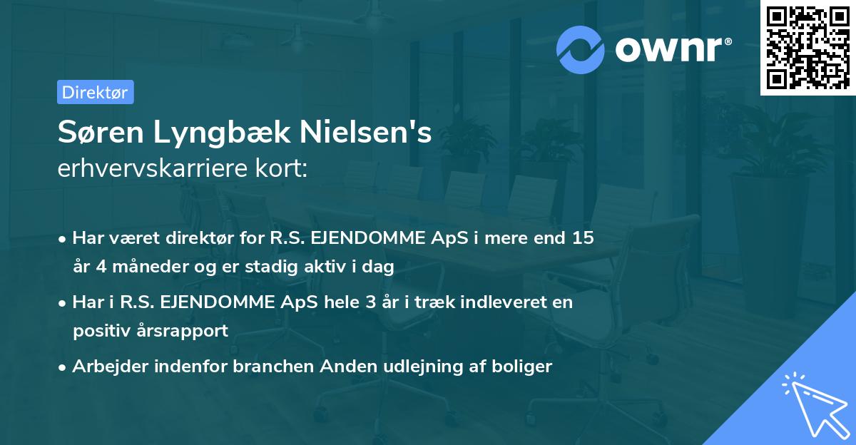 Søren Lyngbæk Nielsen's erhvervskarriere kort