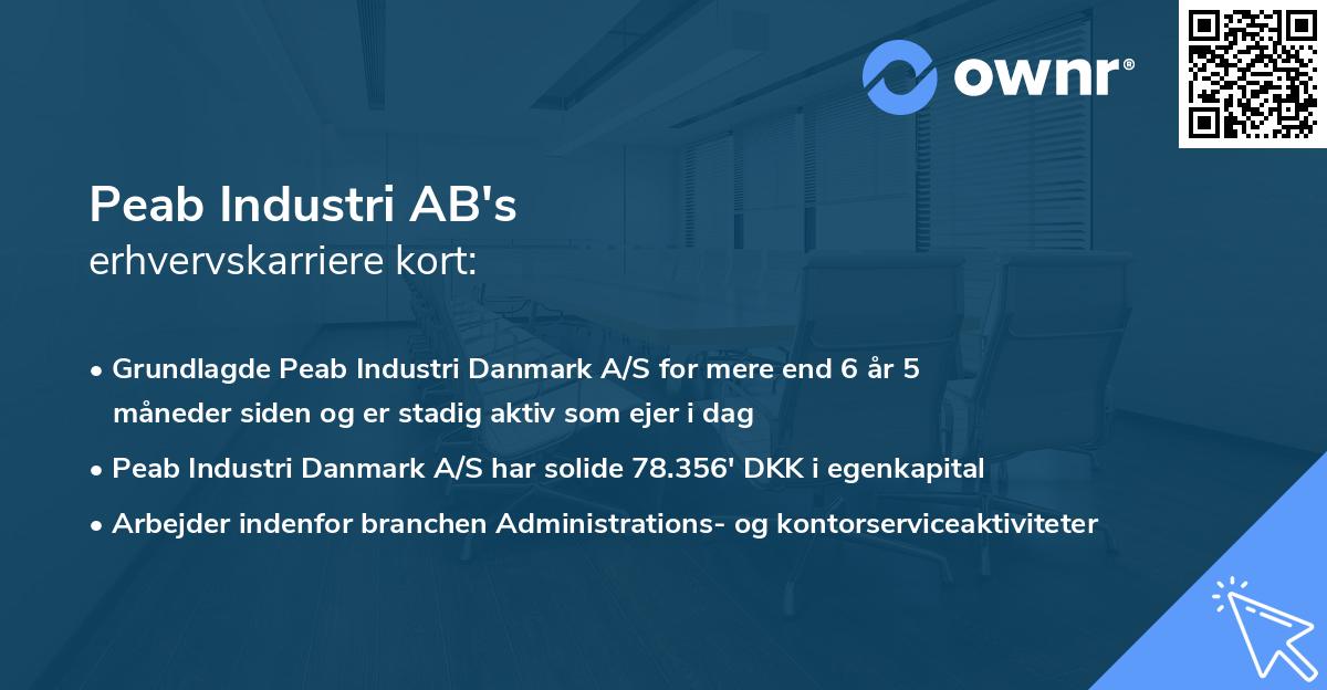 Peab Industri AB's erhvervskarriere kort