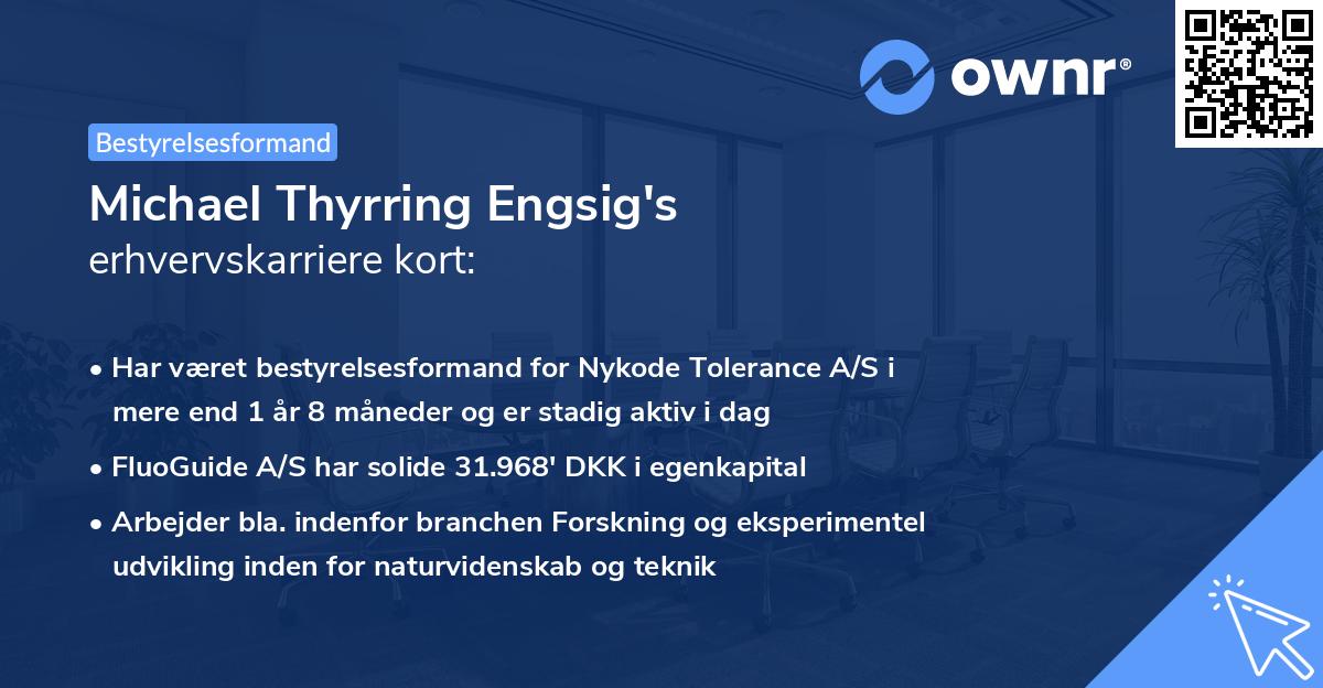 Michael Thyrring Engsig's erhvervskarriere kort
