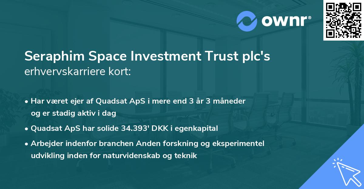 Seraphim Space Investment Trust plc's erhvervskarriere kort