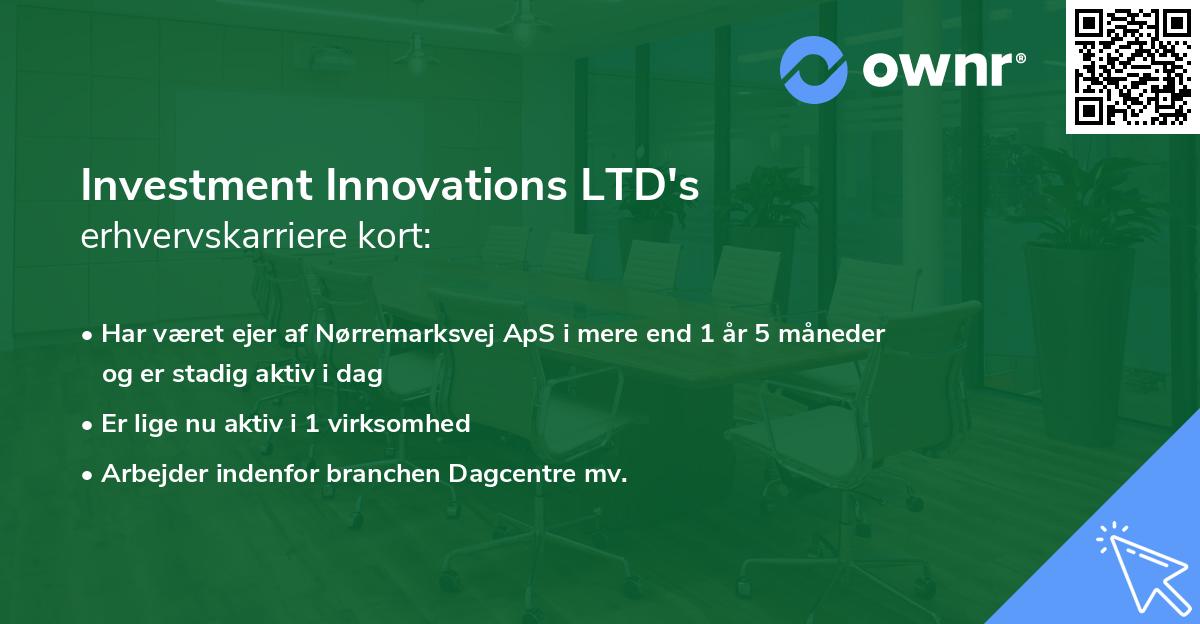 Investment Innovations LTD's erhvervskarriere kort