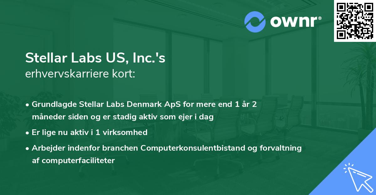 Stellar Labs US, Inc.'s erhvervskarriere kort