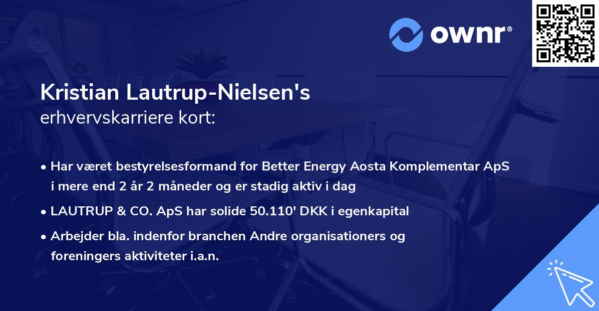 Kristian Lautrup-Nielsen's erhvervskarriere kort