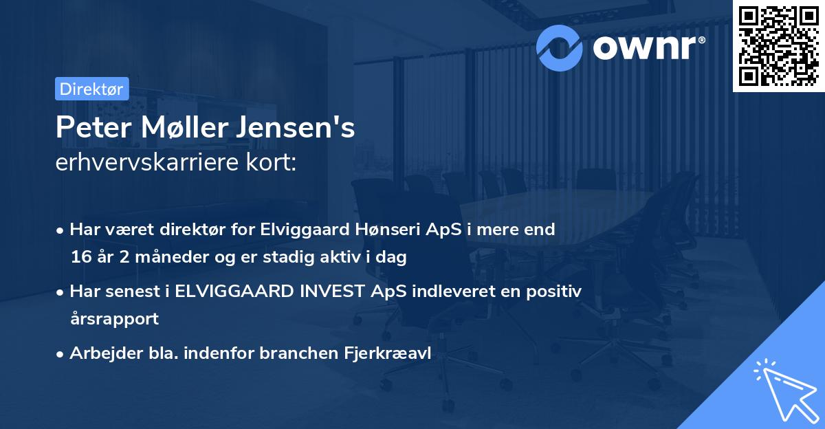 Peter Møller Jensen's erhvervskarriere kort