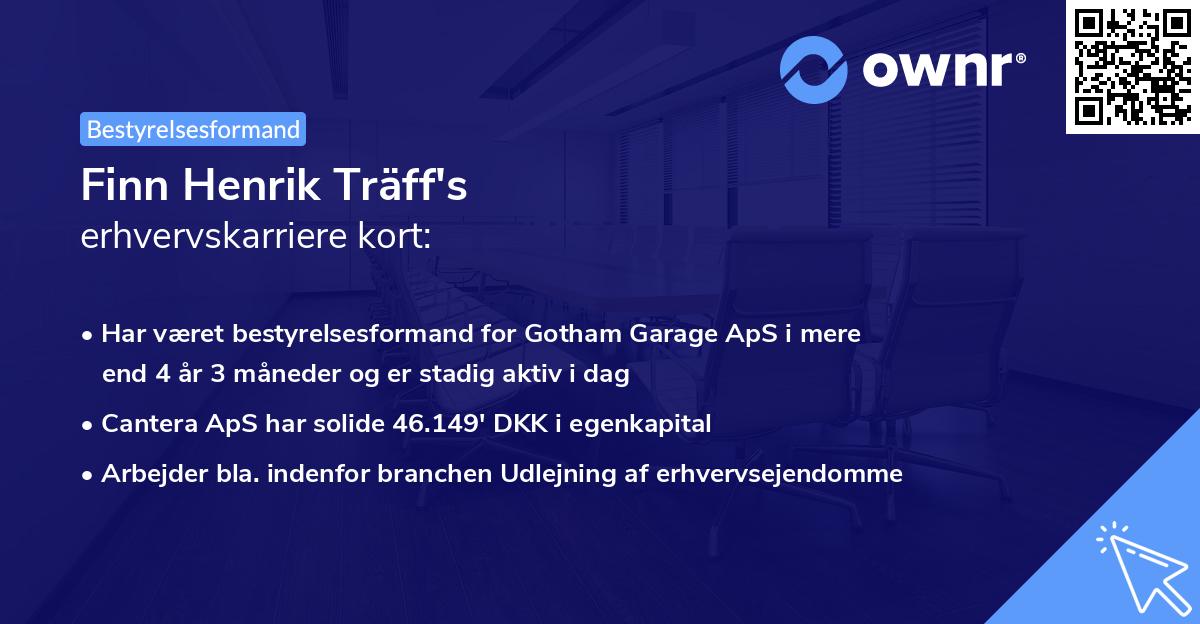 Finn Henrik Träff's erhvervskarriere kort