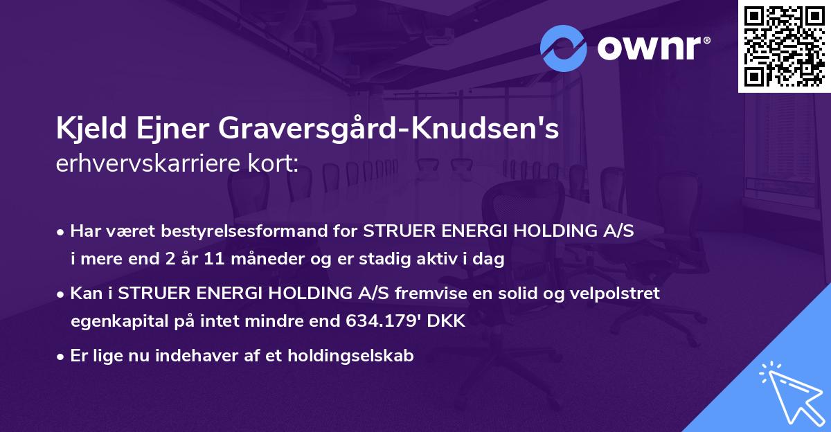 Kjeld Ejner Graversgård-Knudsen's erhvervskarriere kort