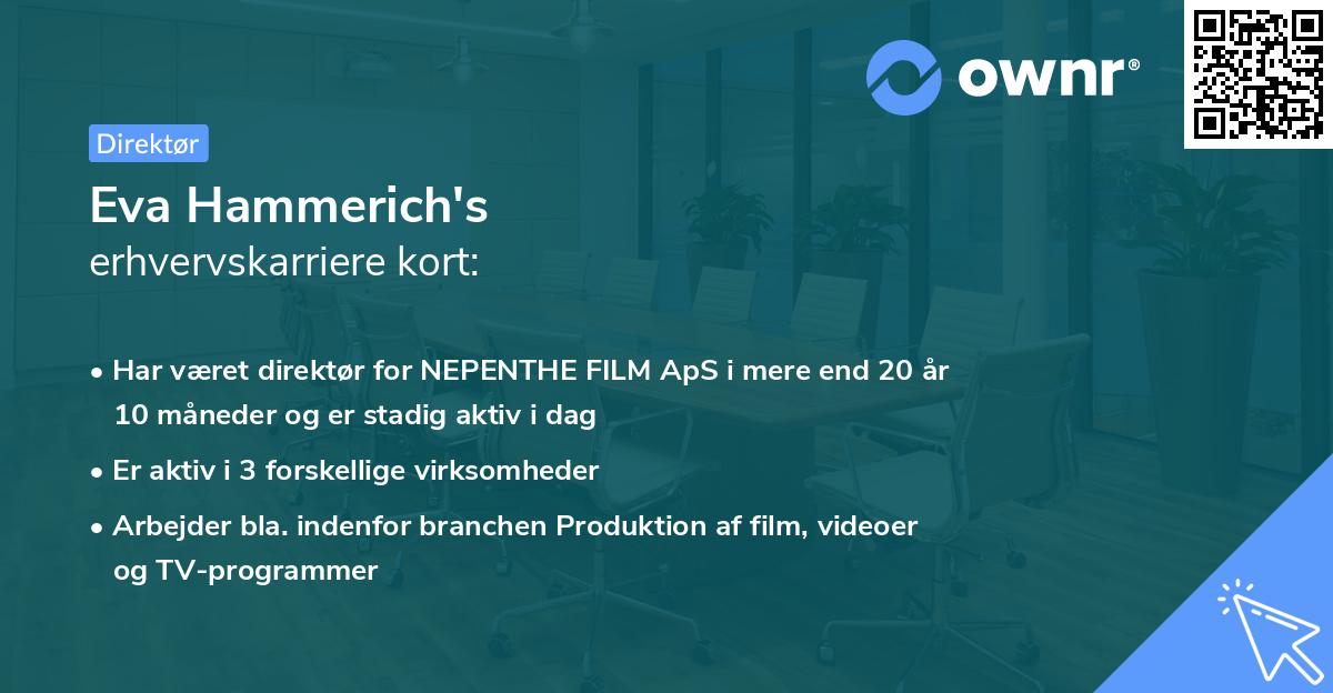 Eva Hammerich's erhvervskarriere kort