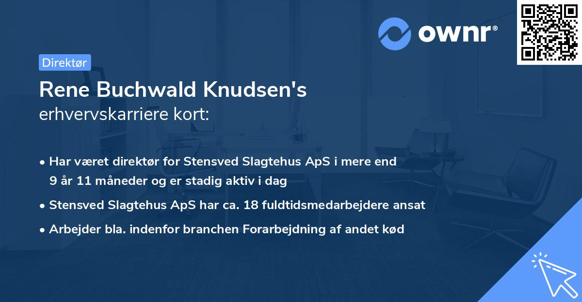 Rene Buchwald Knudsen's erhvervskarriere kort