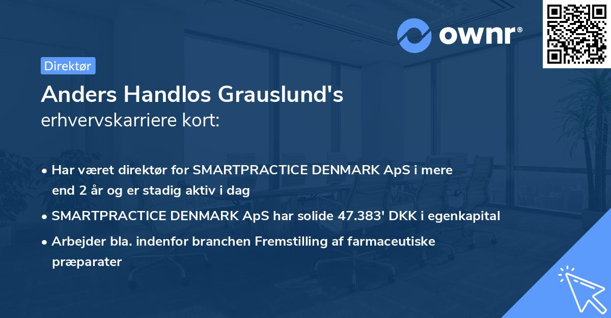 Anders Handlos Grauslund's erhvervskarriere kort