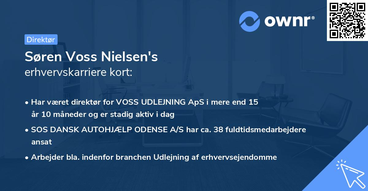 Søren Voss Nielsen's erhvervskarriere kort