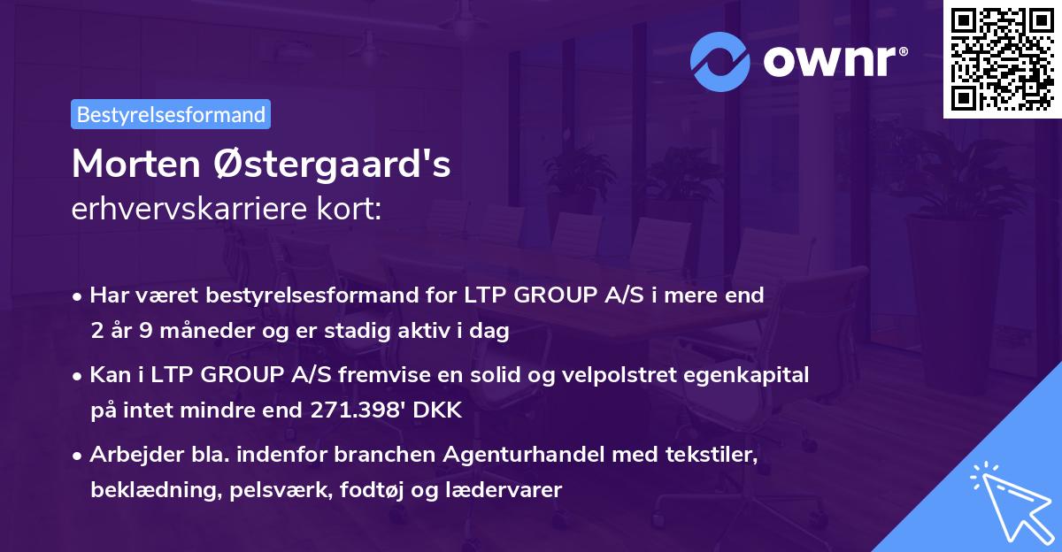 Morten Østergaard's erhvervskarriere kort