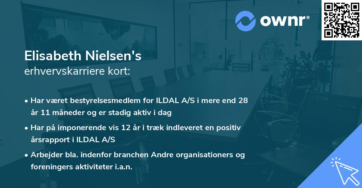 Elisabeth Nielsen's erhvervskarriere kort