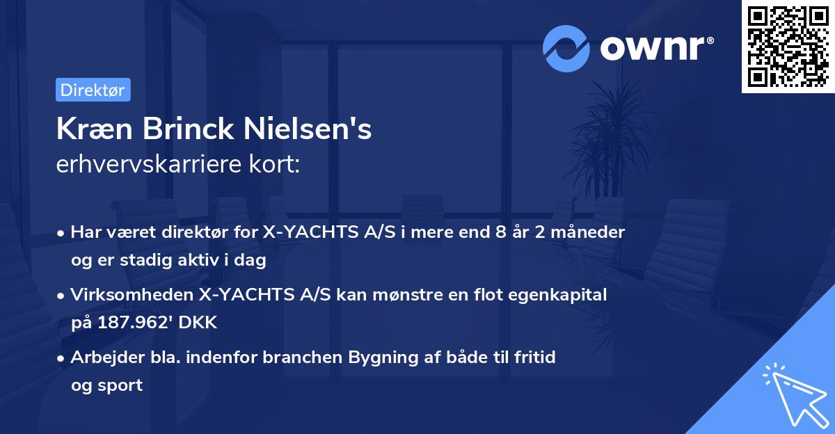 Kræn Brinck Nielsen's erhvervskarriere kort