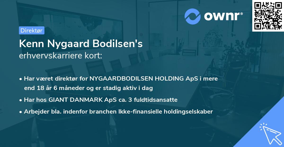 Kenn Nygaard Bodilsen's erhvervskarriere kort