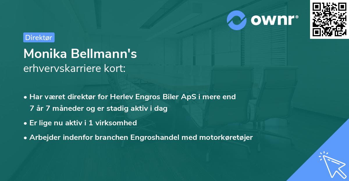 Monika Bellmann's erhvervskarriere kort