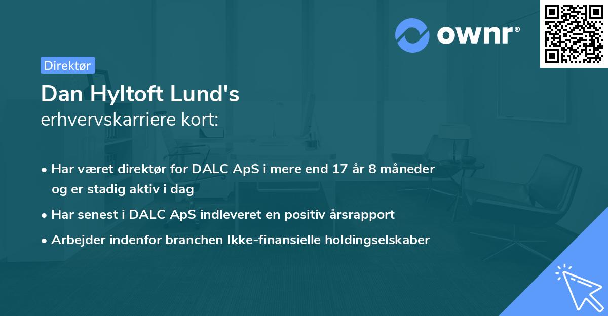 Dan Hyltoft Lund's erhvervskarriere kort