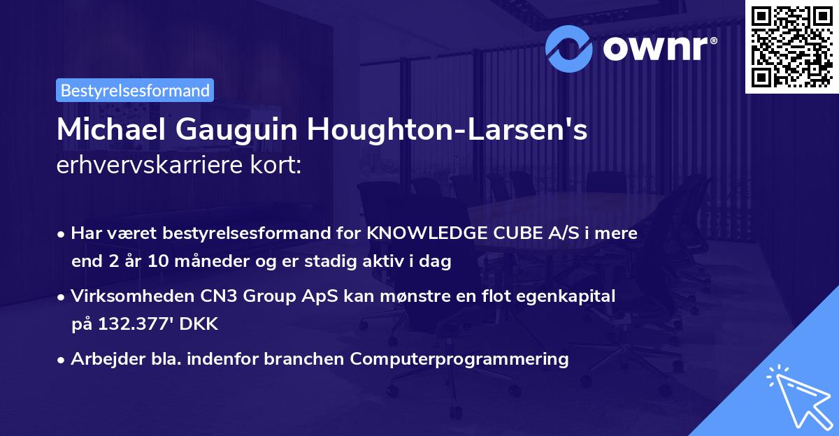 Michael Gauguin Houghton-Larsen's erhvervskarriere kort